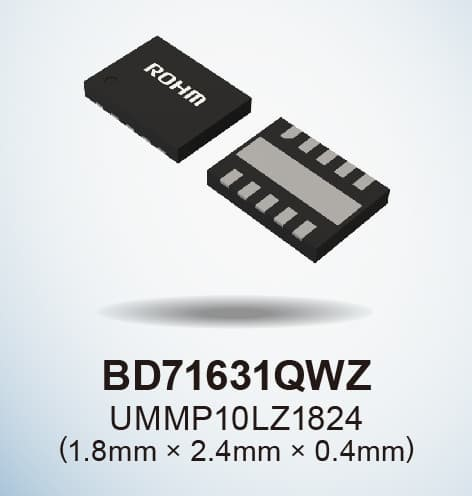 ROHM開發(fā)出充電控制IC“BD71631QWZ”，支持新型二次電池等低電壓充電 ~非常適用于搭載二次電池的可穿戴設備和小而薄的物聯網設備等應用~